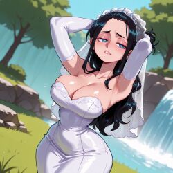 1girls absurd_res absurdres ai_generated ass big_ass big_breasts black_hair blue_eyes blurred_background blurry_background breasts cartoon cartoony depth_of_field female female_focus female_only high_resolution highres large_ass large_breasts long_hair medium_hair nico_robin odexai one_piece small_waist solo_focus straight thick_thighs thin_waist wide_hips
