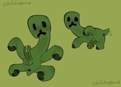 creeper from minecraft by sixforfivepound
