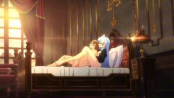 1boy 1girls 2d 2d_animation animated animation blue_hair dominant_female female femdom footjob hentai_series long_hair longer_than_30_seconds maid reika_(gustav) reika_wa_karei_na_boku_no_maid shorter_than_one_minute tagme video