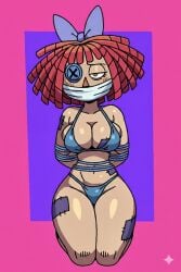 1girls big_breasts blush breasts curvy curvy_body curvy_female curvy_figure female female_focus female_only glitch_productions imminent_anal imminent_fellatio imminent_oral imminent_penetration imminent_rape imminent_sex imminent_vaginal kidnapped kidnapped_girl legs losing_consciousness panties pussy ragatha ragatha_(the_amazing_digital_circus) support taped_mouth the_amazing_digital_circus vagina voluptuous voluptuous_body voluptuous_female