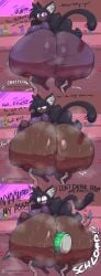 animal_humanoid ass beverage_can big_ass big_breasts big_butt black_hair black_neco-arc bodily_fluids bottomwear breasts brown_body brown_skin bubble_butt can_in_ass can_insertion cat_humanoid cellulite clothing english_text exclamation_point felid felid_humanoid feline feline_humanoid female furniture furry hair hi_res huge_ass huge_breasts huge_butt humanoid hyper hyper_ass hyper_butt inner_ear_fluff mammal mammal_humanoid neco_spirit object_in_ass onomatopoeia profanity purple_eyes question_mark questionable_consent sitting skirt solo sound_effects stool sweat sweater sweaty_butt tagme text thick_thighs topwear tsukihime tuft type-moon wide_hips xytora