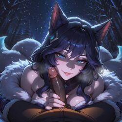 ahri from league of legends by brocolibaron