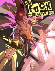 2025 absurd_res alternative_fashion animal_genitalia animal_penis anthro balls baseball_bat bat_(object) beer_bottle big_penis billy_(deadlock) bottle bottomwear bovid bovid_horn caprine caprine_horn clothed clothing container dark_body dark_fur dialogue equine_genitalia equine_penis fingerless_gloves frown fur genitals gloves goat goat_horn gun handwear hi_res horn jacket leather leather_clothing leather_jacket leather_topwear light_body light_fur looking_at_viewer male mammal pants partially_clothed penis profanity punk ranged_weapon shirt sidekick solo submachine_gun talking_to_viewer topwear unzipped unzipped_pants urinal weapon yellow_clothing yellow_shirt yellow_topwear zipper