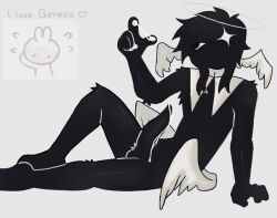 balls ballsack cock cum cum_dripping_from_penis cum_on_penis fur god_(grace) grace_(roblox) kottiechii long_penis looking_at_cum pawpads playing_with_cum roblox roblox_game robloxian self_upload tagme tentacle_penis veiny_penis wings wings_on_head