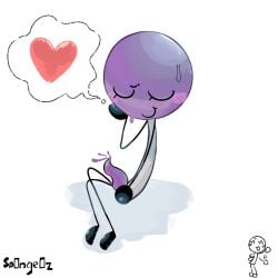 1futa 2d 2d_(artwork) battle_for_dream_island bfb bfdi blush closed_eyes dickgirl heart heart_symbol lollipop_(bfdi) object object_show object_shows penis plain_background sitting_down smiling sp0nge0z sweating tapering_penis tentacle_genitalia