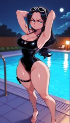 1girls absurd_res absurdres ai_generated ass big_ass big_breasts black_hair blue_eyes blurred_background blurry_background breasts cartoon cartoony depth_of_field female female_focus female_only high_resolution highres large_ass large_breasts long_hair medium_hair nico_robin odexai one_piece small_waist solo_focus straight thick_thighs thin_waist wide_hips