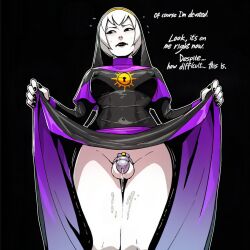 1futa ai_assisted ai_generated chastity_cage english_text female futa_only futanari homestuck kokenaart lifting_skirt lipstick nervous nipple_bulge no_background nun nun's_habit nun_outfit painted_nails precum precum_drip request rose_lalonde short_hair solo white_hair white_skin
