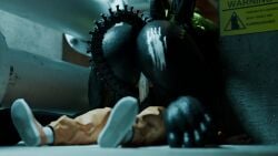 1girls 3d alien alien_(franchise) ass blender_(artwork) bodily_fluids cum cum_inside d-class danger digital_media_(artwork) female female_on_top female_penetrated female_xenomorph feral genital_fluids genitals hi_res inside male male/female monster_on_male penis scp_foundation tail thick_thighs vaginal vaginal_penetration vaginal_sex warning xenomorph xenomorph_tail
