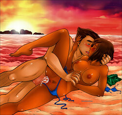 1boy 1girls avatar_legends barefoot beach beach_sex big_breasts bikini_aside bikini_bottom bikini_undone blush bob_cut bolin breasts brown_hair chocolate_and_vanilla closed_eyes clothes_on_floor completely_nude creampie cum cum_in_pussy cum_inside dark-skinned_female dark_skin embrace feet female flexible french_kiss functionally_nude_female happy_sex hetero holding_hands holding_head human interlocked_fingers interracial jetty kissing kissing_while_penetrated kitsune999 korra large_breasts leg_lift leg_up legs_held_open light-skinned_male male male/female navel nipples nude_female nude_male ocean on_ground outdoor outdoor_sex outdoors passionate penis penis_in_pussy perky_breasts pubic_hair pussy pussy_grip romantic_sex sand sex shiny_skin shoreline short_hair side-tie_bikini side_view sky smooth_skin spoon_position spread_legs straight sun sunset sweat sweatdrop swimsuit the_avatar the_legend_of_korra topless tropical_setting untied untied_bikini vaginal_penetration water_tribe wholesome