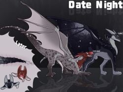 animal_genitalia athletic black_body black_scales black_sclera chibi claws dogbytestudios dragon duo ear_piercing ear_ring ears_back ears_down ejaculation facial_piercing flirting fully_sheathed genitals grey_body grey_scales hi_res horn jewelry lip_piercing long_tail male male/male mythological_creature mythological_scalie mythology open_mouth penis piercing pivoted_ears play_bow playful prehensile_penis pupils quadruped red_body red_scales reflection ring_piercing scales scalie sheath simple_background slit_pupils snakebite_piercing tail teeth tongue walking white_body white_eyes white_scales wings