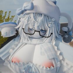 robloxian from roblox by iikuroneko