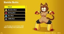 1girl 1girls 2026 3_toes armor armored_boots armored_female armored_gloves belly_button big_breasts bluesky_link breasts breasts_out cat cat_ears cat_girl cat_humanoid cat_tail catgirl color donkey_kong_(series) donkey_kong_bananza embarrassed embarrassed_expression embarrassed_female embarrassed_nude_female enf english_text eyes_wide eyes_wide_open female female_focus female_only furry furry_female furry_only gameoverse gameplay_mechanics glitch_productions goggles goggles_on_head gp_spices gritted_teeth hairy_pussy kit_(gameoverse) looking_down naked naked_female nintendo partially_clothed partially_naked partially_nude partially_nude_female pussy pussy_lips pussy_peek reference simple_background small_pupils tagme tail teeth_showing text text_box video_game video_game_character video_game_reference video_games whiskers
