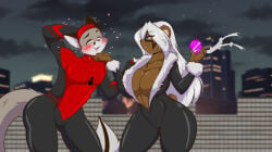 1boy 1boy1girl 1girls 2021 alluring anthro anthro_female anthro_male big_breasts black_cat_(cosplay) blue_eyes blush blushing blushing_male bodysuit breasts bursting_breasts catsuit city city_background cleavage cosplay curvaceous curvaceous_body curvaceous_female curvaceous_figure curvaceous_hips curvy curvy_body curvy_female curvy_figure curvy_hips diamond domino_mask enticing eyemask female furry furry_female furry_male hips hourglass_figure huge_breasts large_breasts long_hair looking_at_partner male marvel mask masked masked_female massive_breasts mastergodai naomi_(mastergodai) night open_bodysuit open_clothes original rooftop seducing seductive seductive_look seductive_pose shiny shiny_breasts shiny_clothes shiny_skin skin_tight sly_(electronfox777) spider-man_(cosplay) spider-man_(series) teasing teasing_partner temptation tempting thick thick_breasts thick_hips thick_thighs thief tight_clothes tight_clothing unzipped unzipped_bodysuit voluptuous voluptuous_female white_fur white_hair wide_hips yellow_eyes