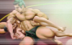 2boys balls_bulge bara bara_body bara_tiddies bara_tits barazoku beefy big_dick_energy big_dom_small_sub big_top_small_bottom bigger_dom_smaller_sub bigger_male brazilian_male broad_shoulders bulge collarbone dated defined_muscles erection erection_under_clothes fight fight_boner fighting gay green_hair hairless horny horny_male hunk imminent_sex japanese_male larger_male male male/male male_dominating_male male_focus male_only manly masculine_male monkey_d_luffy muscles muscular muscular_male muscular_thighs one_piece pecs pectorals penis_bulge pre-timeskip roronoa_zoro tall_male taller_male tough_guy unknown_artist yaoi
