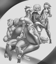 2015 alien ambiguous_gender anal anal_sex anal_spitroast android anus ass backsack balls big_ass big_balls big_breasts breasts caramel_(character) closed_eyes crouching erection female gangbang group group_sex headgear helmet humanoid larger_female looking_pleasured male masturbation moan monochrome nude on_top one_eye_closed open_mouth oral penetration penis proxy_(character) pussy_juice puwa sex size_difference skoon_(character) smaller_male spitroast sqoon straight tendrils thick_penis thick_thighs triple_penetration uncut vaginal_penetration vein voyeur