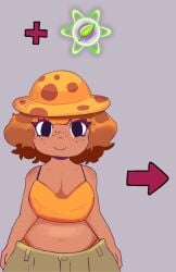 1girls anthro anthrofied ass aur3us electronic_arts female flora_fauna freckles plant plant_humanoid plantie plants_vs._zombies plants_vs_zombies popcap_games sun-shroom_(pvz) thick_thighs video_game_character video_games