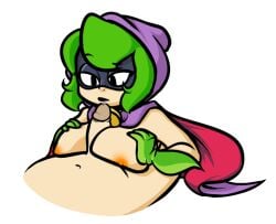 1boy 1girls a-gal agal1502 anthro anthrofied ass electronic_arts female flora_fauna green_shadow_(pvz) human male paizuri peashooter_(pvz) plant plant_humanoid plantie plants_vs._zombies plants_vs_zombies plants_vs_zombies_3 popcap_games thick_thighs video_game_character video_games