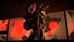 3d animatronic big_breasts black_body black_hair black_sclera breasts canine female five_nights_at_freddy's five_nights_at_freddy's_2 fox hair humanoid looking_back machine mammal mangle_(disembowell) mangle_(fnaf) map marionette_(fnaf) mask mechanical pink_eyes puppet_(disembowell) puppet_(fnaf) robot source_filmmaker team_fortress team_fortress_2 uwotinfokm8 white_body yellow_eyes yuri