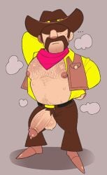 1boy bara bear_(body_type) big_chest big_penis blush blushed_face blushing blushing_at_viewer blushing_male chubby chubby_belly chubby_male cowboy_hat doctorhiruluk earthbound earthbound_(series) erect_nipple erect_nipples erect_penis erection fat fat_male flint_(mother_3) foreskin fully_naked fully_nude fully_retracted_foreskin hairy hairy_armpits hairy_arms hairy_chest hairy_male hat hat_only in_water looking_at_viewer looking_down male male_focus male_only moobs mother_(series) mother_3 moustache naked naked_male nipples nude nude_male nudity outdoor_nudity outdoors outdoors_nudity outside penis pubic pubic_hair retracted_foreskin solo solo_focus solo_male uncircumcised vein veins veiny veiny_penis water yaoi