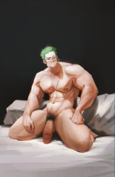 1boy abs bara bara_body bara_tiddies bara_tits barazoku beefy big_biceps big_dick_energy big_nipples big_penis big_thighs bigger_male black_pubic_hair broad_shoulders collarbone completely_naked completely_nude cute_face dark_penis defined_muscles earrings fat_cock flaccid flaccid_bigger foreskin_pull frown frowning gay girthy_penis green_hair handsome handsome_man hanging_penis hoonzino huge_cock hunk japanese_male large_penis larger_male looking_away male male_focus male_only manly masculine_male massive_penis muscles muscular muscular_male naked nude one_piece open_legs pecs pecs_bigger_than_head pectorals penis penis_down penis_focus pirate post-timeskip pubic_hair retracted_foreskin roronoa_zoro scar scar_across_eye scar_on_chest scar_on_face scars solo solo_focus solo_male tall_male taller_male tough_guy trapezius uncircumcised uncut yaoi