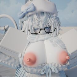 robloxian from roblox by iikuroneko