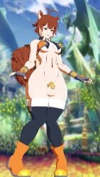 3d animated arc_system_works ass_expansion balls_expansion big_ass big_balls big_breasts big_penis blazblue bottomless breast_expansion broken_chastity_cage brown_eyes brown_hair chastity chastity_cage chastity_device dickgirl elphelt_enjoyer erection futa_only futa_sans_pussy futanari gloves hyper hyper_balls hyper_penis intersex large_ass large_breasts light-skinned_futa light_skin makoto_nanaya partially_clothed penis_expansion penis_growth solo squirrel_ears squirrel_tail stockings tagme thick_thighs video