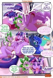 2015 anal anal_sex animal_genitalia bisexual_male blue_hair blush comic cum cum_in_hair cum_in_pussy cum_inside cum_on_face dialogue dickgirl double_anal double_penetration dragon end_page english_text equine friendship_is_magic futa_on_male futanari gaping_anus green_eyes group hair half-closed_eyes heart heart-shaped_pupils herm horn horsecock inside intersex long_hair male mammal messy multicolored_hair my_little_pony open_mouth penetration penis princess_celestia_(mlp) princess_luna_(mlp) purple_eyes pussy pussy_juice saurian_(artist) scalie sex sibling sisters smooth_skin spike_(mlp) symbol-shaped_pupils text tongue tongue_out unicorn unsettling