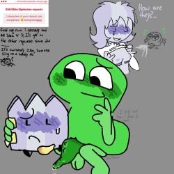battle_for_dream_island big_penis blush blushing blushing_female blushing_profusely boobs boobs_out breasts breasts_out digital_art digital_drawing digital_drawing_(artwork) digital_media digital_media_(artwork) digital_painting_(artwork) doodle dw4evrr gaty_(bfdi) genital_fluids gentle_smile lifting_shirt looking_at_another looking_at_partner looking_away looking_down nervous nervous_expression nervous_face nervous_female nervous_sweat nervous_sweating nipples non-human nonbinary object_hug object_show object_shows precum precum_drip precum_string request size_comparison size_difference small_breasts small_penis smaller_female smiling_at_partner text tits tits_out trans_woman two_(bfb) two_(tpot) watermark xfohv
