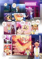 canine comic dexter do_not_distribute english_text feline girly green_eyes male mammal page_15 page_number powfooo tay_(powfooo) text tiger tiger_boy wolf