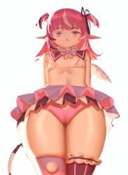 cameltoe camila_(vtuber) indie_virtual_youtuber otjareniy panties pink_hair tail virtual_youtuber vtuber
