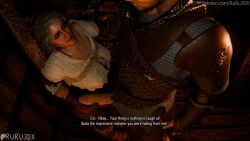 ciri comic ruru3dx text text_box the_witcher_(series) the_witcher_3:_wild_hunt