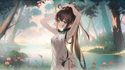 bbc_tattoo black_hair chinese_clothes fox_girl qos_tattoo raceplay yog-sothoth's_yard