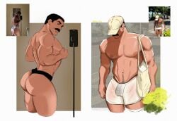 ass bara big_ass big_butt blue_9647 bubble_ass bubble_butt bulge butt dat_ass dat_butt fat_ass fat_butt gay huge_ass huge_butt invincible invincible_(tv_series) large_ass large_butt male male_only moustache muscular muscular_male round_ass round_butt showing_ass thick_ass thick_butt thong thragg viltrumite