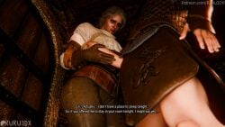 ciri comic ruru3dx text text_box the_witcher_(series) the_witcher_3:_wild_hunt