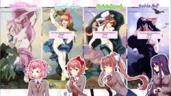 monika (doki doki literature club) from doki doki literature club by erinaceus rex moulton
