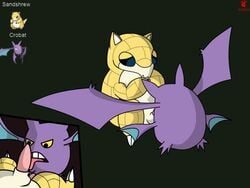 crobat duo gipbandit licking male male_only multiple_males nintendo oral penis plain_background pokemon sandshrew sex tapering_penis tongue tongue_out video_games yaoi