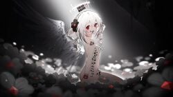 bbc_tattoo nude_female qos_tattoo queen_of_spades raceplay red_eyes white_hair yog-sothoth's_yard