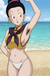 ai_generated armpit_hair armpits chichi dragon_ball dragon_ball_z gilf grandmother sexy tag_your_shit underwear