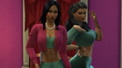 the_sims the_sims_4 sims4 sims bella_goth threesome bed bedroom hot sex sexy pose heels stripper prostitute prostitution fishnets erotic milf mommy mother