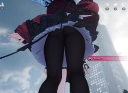 clothed game_screenshot hotori_(neverness_to_everness) lacrimosa_(neverness_to_everness) neverness_to_everness screen_capture screencap screenshot skirt thick_thighs thighhighs
