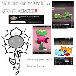 2026 2026_humor blue_paws blush blushing blushing_profusely broken_heart broken_heart_emoji brown_head chewing_face cum drooling fire firey_(bfdi) glistening glistening_body green_pawpads green_paws green_skin holding_hands ibispaintx ibispaintx_(artwork) laying_down leaf_tail liam_(object_oc) papyrus_font petals pink_body red_paws sunflower swearing teardrop_(bfdi) tentacle_dick text translucent_body transparent_body unfocused_eyes water water_drop watermark white_face yellow_petals youtube
