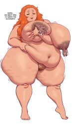areola areolae ass bbw big_areola big_ass big_breasts big_butt big_nipples breasts cellulite chubby closed_eyes closed_eyes_smile completely_nude dark_areola dark_nipples erect_nipples fat_mons feet fellatrix female female_only ginger ginger_hair glands_of_montgomery hips huge_breasts lactation long_hair long_nipples messy_hair milk milf navel nipples nude nude_female obese orange_hair original_character overweight pubic_hair puffy_areola pussy red_hair redhead ruby_(fellatrix) thick_thighs thighs toes wide_hips edit edited third-party_edit