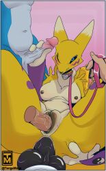 anal anthro bandai_namco bdsm belly black_nipples black_penis black_sclera black_vulva blue_body blue_eyes blue_scales blush bodily_fluids breasts butt canid canine clenched_teeth clothing collar digimon digimon_(species) female flamedramon foursome fox fur fur_markings genital_fluids genitals gloves gloves_only group group_sex guilmon half-closed_eyes handjob handwear handwear_only hi_res holding_leash holding_object human knot leash male male/female mammal markings mostly_nude narrowed_eyes navel nipples nude penetration penile penis petplay precum renamon reptile roleplay scales scalie sex spread_butt spreading submissive submissive_anthro submissive_female teeth tenge_mage tongue tongue_out vaginal vaginal_penetration vein veiny_penis vulva yellow_body yellow_fur yellow_scales