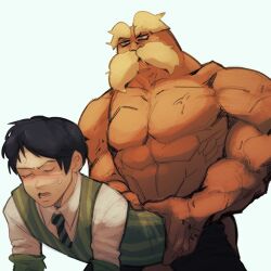 2023 2boys anthro anthro_on_human blush blushing clothed clothed_sex clothing dr._seuss dr_seuss gay greed-ler human illumination_entertainment lorax male male_only mammal once-ler safe safe_for_work safe_sex sex sfw teysi the_lorax the_lorax_(2012) universal_pictures universal_studios yaoi