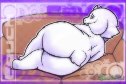 thecosmicfool ass nude 1girls female tagme toriel undertale lying big_ass