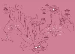 2025 andromorph anthro anus asphyxiation balls bodily_fluids butt choking clitoris collar cuntboy digital_drawing_(artwork) digital_media_(artwork) duo eyewear genital_fluids genitals gesture glasses hair hand_gesture herpestid hi_res humanoid_genitalia humanoid_penis intersex intersex/male james_jonah leash leash_pull leashed_collar leo_campbell lying male male_focus mammal mastectomy_scar meerkat navel nerunaur nipples on_back on_bottom on_top onomatopoeia oral penis perineum procyonid pubes raccoon reverse_cowgirl_position rough_sex scar sex signature simple_background sound_effects tail text thumbs_up trans_(lore) trans_man_(lore) vaginal_fluids vulva worried