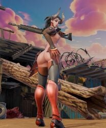 fortnite overwatch mercy ass breasts devil_mercy weapon female oiled