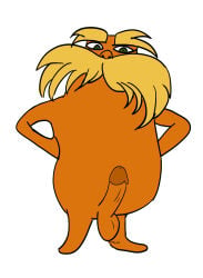 1boy 2021 anthro balls dr._seuss dr_seuss genitals illumination_entertainment lorax male male_only penis the_lorax the_lorax_(2012) themainpoint universal_pictures universal_studios unknown_species