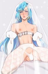1boy bride femboy grusha_(pokemon) male pokemon solo targso