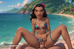 1boy 1boy1girl 1girls ai_generated arm_support artist_name beach bikini bikini_bottom_aside black_hair breasts brown_eyes clitoris clothing_aside cloud collarbone cowgirl_position cum cum_in_pussy dark-skinned_female dark_skin day disney female floral_print flower girl_on_top green_bikini hair_flower hair_ornament hetero hi_res lilo_and_stitch lips long_hair looking_at_viewer m_legs male_pubic_hair medium_breasts nani_pelekai navel nose ocean open_mouth outdoors palm_tree patreon_username penis pov progenarts pussy sex sitting sky smile solo_focus spread_legs straddling swimsuit tan teeth tree uncensored vaginal vaginal_penetration vaginal_sex water watermark web_address